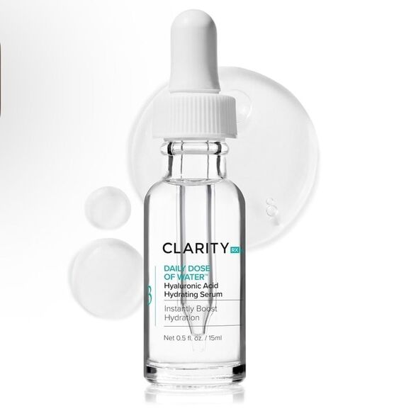 Bundle 3-ClarityRx Daily Dose of Water Hyaluronic Acid Serum for Face, .5 fl oz. - Picture 1 of 16